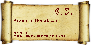 Vizvári Dorottya névjegykártya