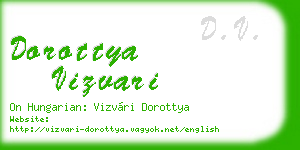 dorottya vizvari business card